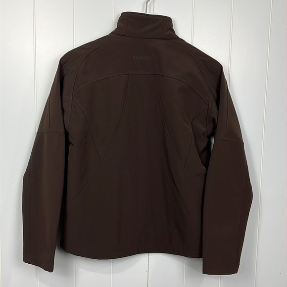 Black Diamond Aspen Ski Jacket S Chocolate Brown Full Zip Pockets Mock Neck EUC - Picture 14 of 16